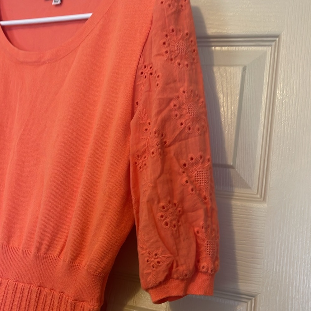 Nanette Lepore orange sweater dress - Picture 3 of 3